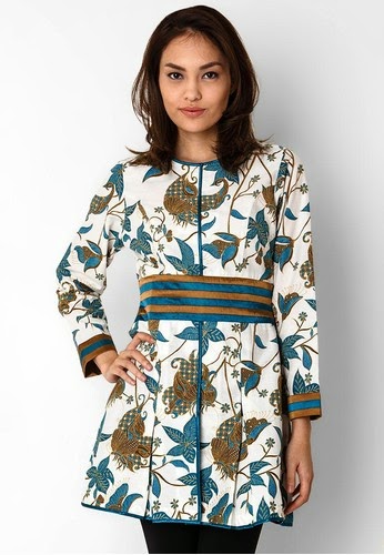 Contoh Model Baju  Batik Kerja Wanita Model Baju  Terbaru
