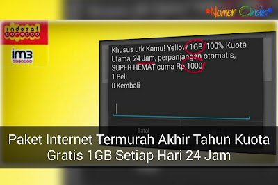 Bangkit Lagi !!! Ini Cara Terbaru Mengaktifkan Paket Yellow Im3 1GB Cuma 1000 Indosat Ooredoo