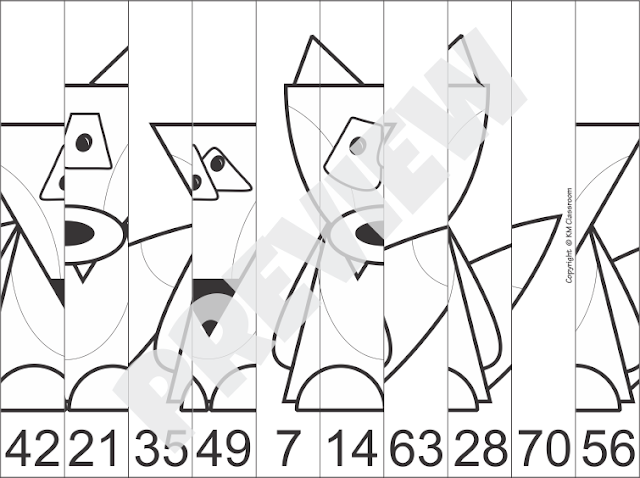 Skip Counting Picture Puzzle