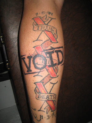 I just did this "cover up" of a straight edge tattoo: