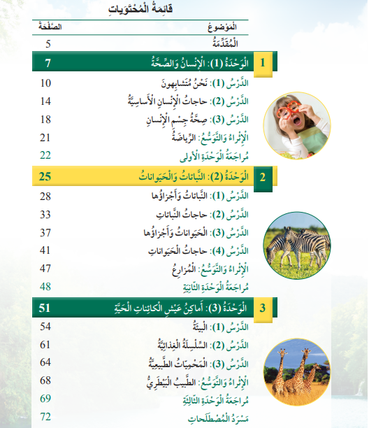 تحميل كتب العلوم للصف الأول الأساسي ( الفصلين الأول والثاني) مملكة الأردن