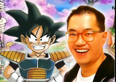   Biografi Akira Toriyama Pencipta  Dragon Ball  Akira Toriyama lahir di Prefektur Aichi, Jepang, tanggal 5 April 1955, dia merupakan salah satu mangaka legendaris di Jepang dan bahkan dunia. Ia banyak menelurkan karya-karya hebat, di antaranya Dragon Ball, Fox Tale, dan Blue Dragon. Ia juga pernah membuat karakter untuk permainan video yang kemudian diangkat juga ke dalam manga dan anime, yaitu Dragon Quest. Akira Toriyama memulai debutnya pada tahun 1979 dengan karyanya yang berjudul Wonder Island, diterbitkan oleh Shonen Jump mingguan. Pertama kalinya ia mendapat ketenaran melalui manga dan serial anime Dr. Slump yang awalnya terbit sebagai serial mingguan di Shonen Jump pada tahun 1980-1984.  Di tahun 1982, beliau mendapatkan Shogakukan Manga Award untuk Dr. Slump sebagai manga terbaik untuk kategori Shonen and Shojo Manga Series of the Year. Sulit untuk menentukan sumber inspirasi dari karya seni Akira Toriyama, ia sangat mengagumi Astro Boy karya Osamu Tezuka dan terkesan dengan Walt Disney di antaranya 101 Dalmantians yang ia ingat sebagai karya seni besar. Film-film awal Jackie Chan juga memiliki pengaruh yang nyata pada karyanya. Menariknya karya-karya mangaka lainnya justru dipengaruhi oleh karya Akira sensei. Mangaka seperti Yoshihiro Togashi (Hunter x Hunter), Eiichiro Oda (One Piece), Masashi Kishimoto (Naruto), Hiro Mashima (Fairy Tail), Yoshio Sawai (Bobobo-bo Bobobo) dan Tite Kubo (Bleach).  Akira Toriyama diakui sebagian besar untuk karyanya yang utama yaitu Dragon Ball. Ini merupakan salah satu karya yang penjadi roda penggerak untuk Akira Toriyama sendiri yang menerima “Golden Age of Jump”. Pengahargaan tersebut berhasil mendorong beliau untuk terus melanjutkan Dragon Ball dari tahun 1984 sampai tahun 1995. Selama periode 11 tahun, ia menghasilkan 519 bab yang dikumpulkan dalam 42 volume. Setiap volume memiliki rata-rata 200 halaman. . Ini menjadi prestasi utama karena menjual lebih dari 35.000.000 kopi di Jepang, Dragon Ball akhirnya mencapai rekor penjualan terbaik dengan lebih dari 120.000.000 eksemplar yang terjual. Selain terkenal di Jepang, seri ini juga sukses secara Internasional, termasuk di Eropa pada tahun 1988, Amerika Utara dan Kanada pada tahun 1996. Selain itu, manfaat dan dampak lain dari manga beliau yaitu menghasilkan tiga adaptasi anime, film animasi, beberapa video game, dan merchandise-nya.  Meskipun beliau telah berencana untuk mengakhiri Dragon Ball sejak lama, akhirnya editornya setuju untuk membiarkan dia mengakhiri manga itu, sehingga beliau bisa “mengambil beberapa langkah-langkah baru dalam hidupnya” seperti yang beliau katakan. Adaptasi anime yang ketiga, Dragon Ball GT tidak didasarkan pada manga, Namun Akira Toriyama masih terlibat proyek dengan mengawasi produksi meskipun terbatas. Anime Dragon Ball, termasuk kelanjutannya, menelurkan 500 episode yang dibuat di Jepang. Diproduksi dan berlisensi untuk Amerika Utara dan Australia oleh FUNimation.