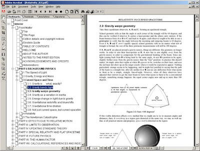 'Relativity in Curved Spacetime', PDF ebook version, screenshot