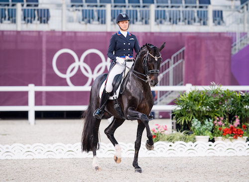 Adrienne Lyle and Salvino at Tokyo Olympics 2020