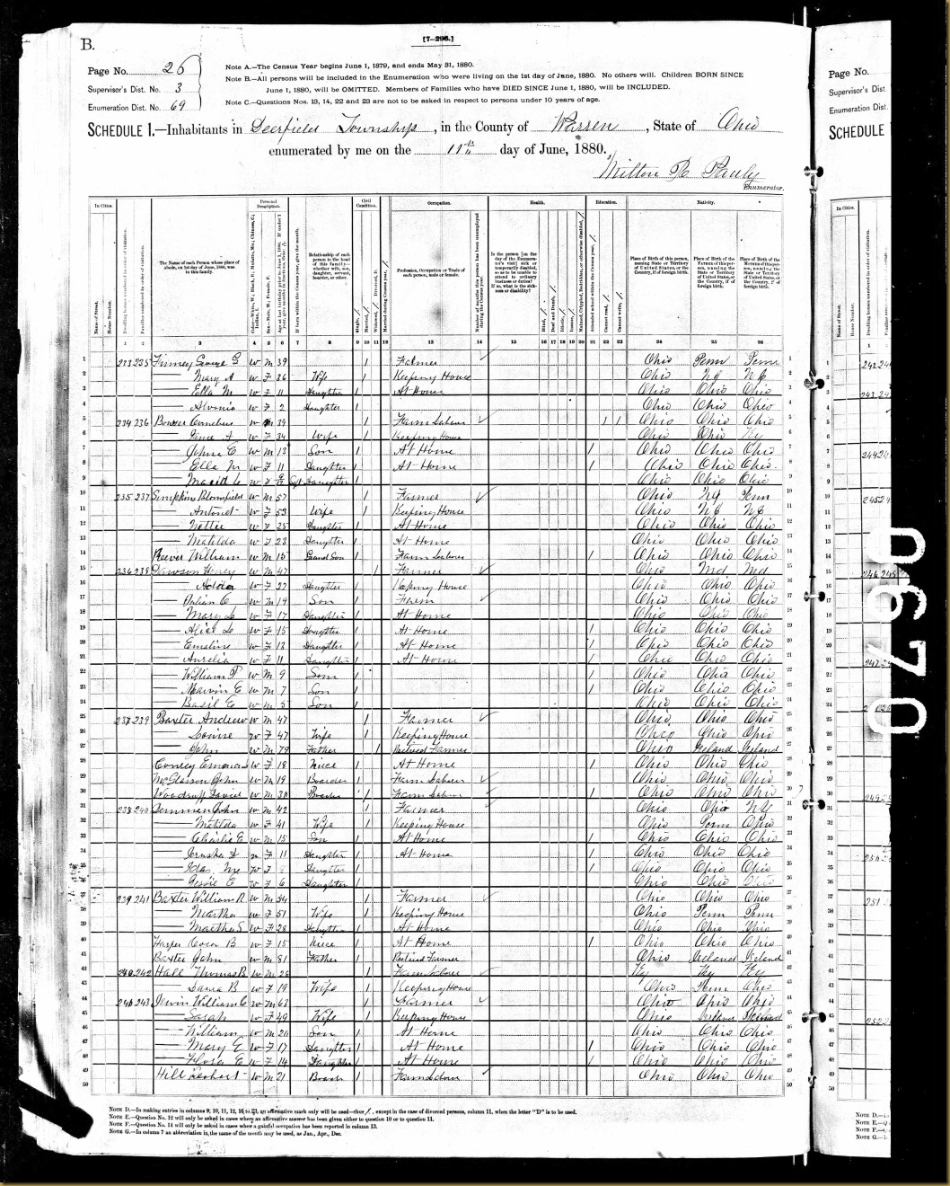 JohnBaxterdeerfieldtwpwarrencooh1880UnitedStatesFederalCensus_281758036[1] (2)