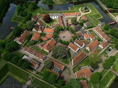 Star Shaped Fort Bourtange in Netherlands