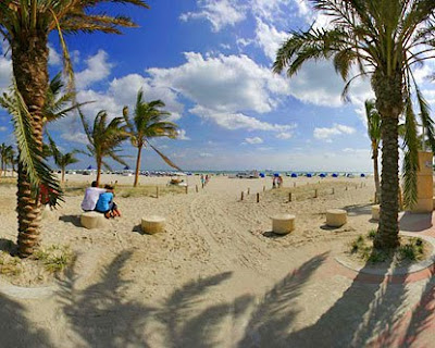 Beauty Lummus Park on South Beach in Miami