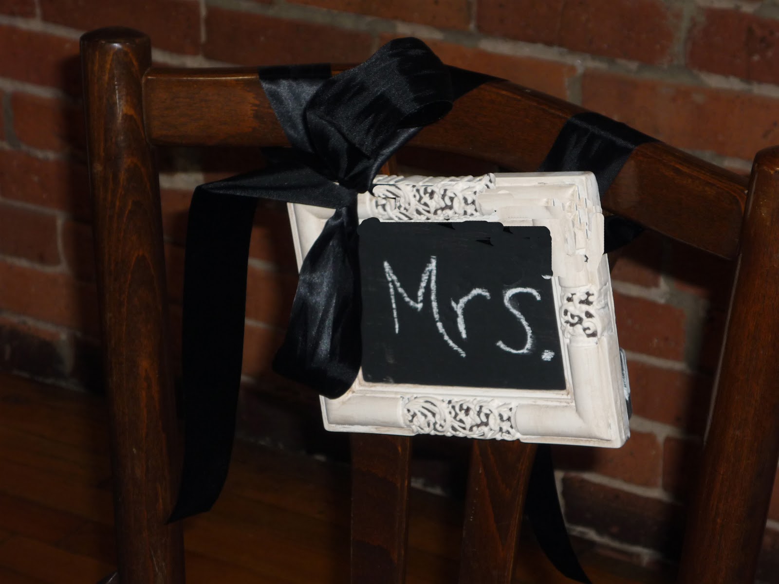 chalkboard wedding decor