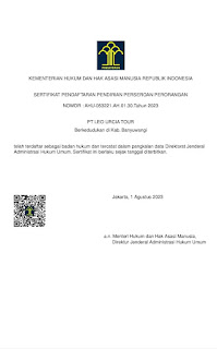 Legal Documents of Java Volcano Tour