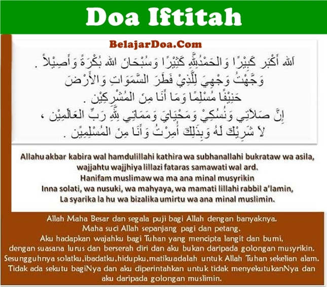 Doa Iftitah | BelajarDoa.Com