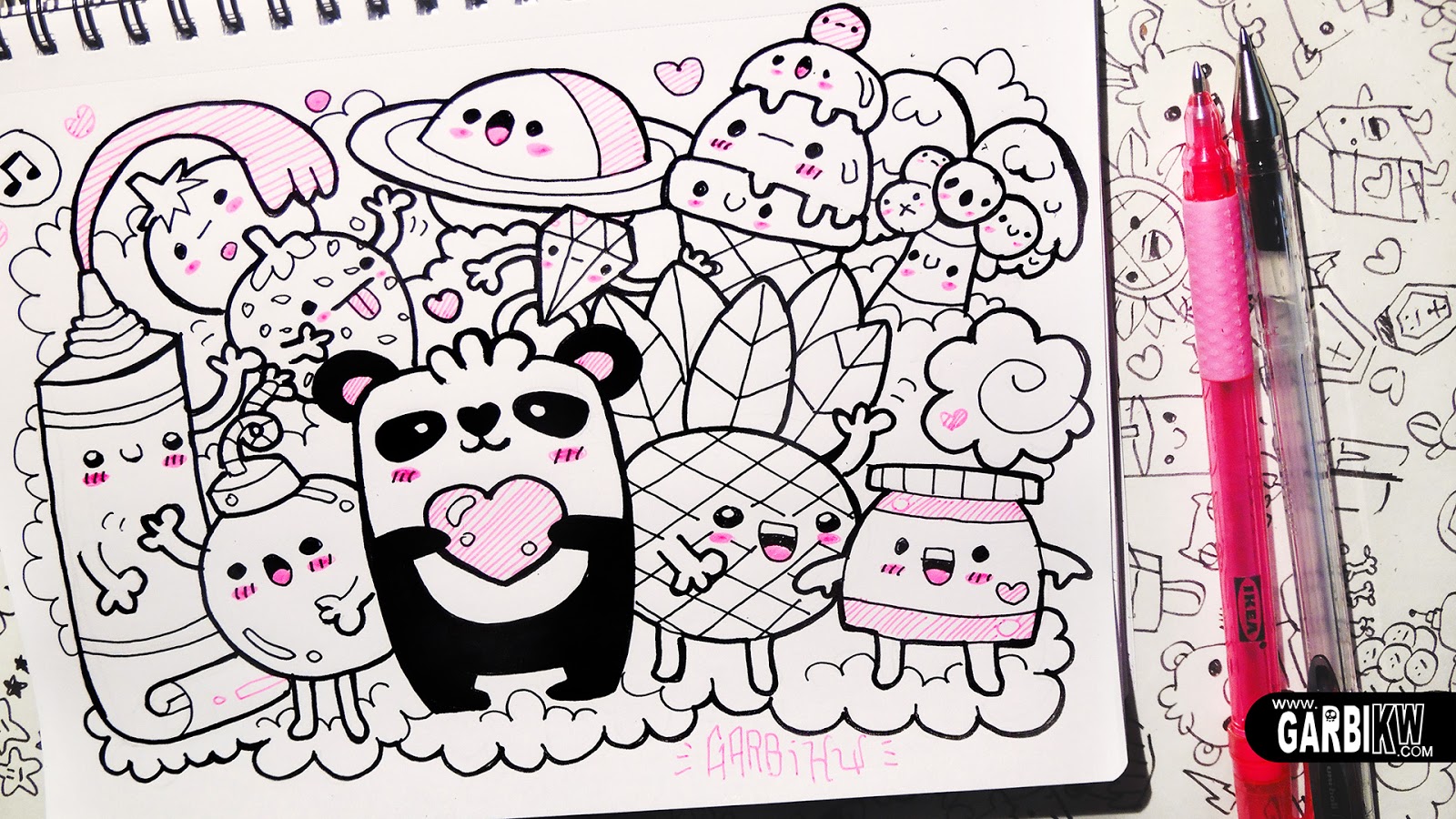 Follow The Panda Hello Doodles Easy And Kawaii Drawings By