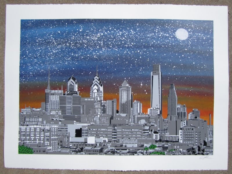 Philadelphia Skyline Art Print