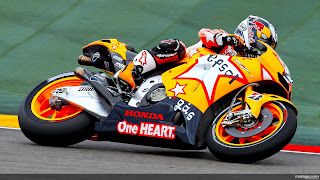 Casey Stoner Design Repsol Honda Team in Moto GP Aragon