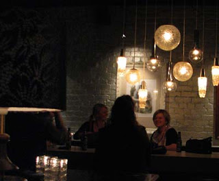 Mystery bar #66 - patrons and custom chandelier