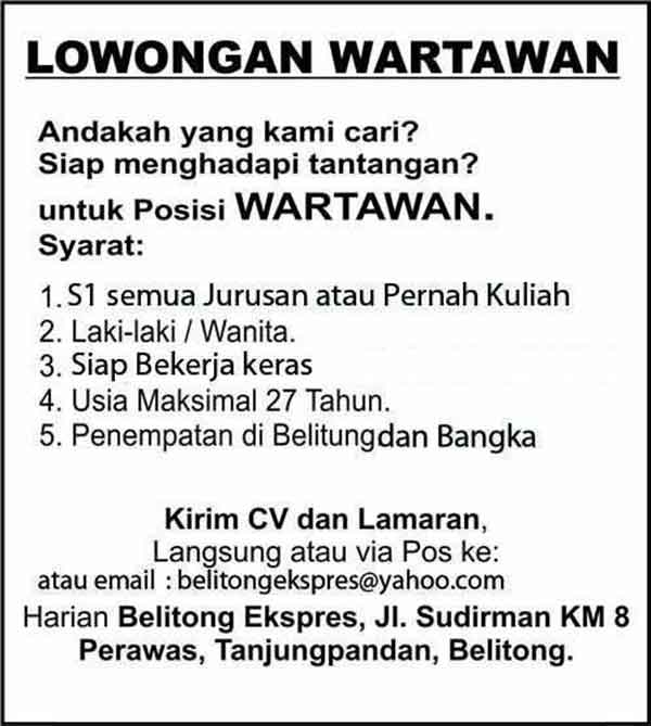 5 Contoh Iklan Lamaran Pekerjaan dan Gambar Lengkap  YuKampus