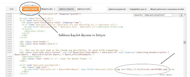 Blogger Resimli Devamını Oku Eklentisini Şablona Eklemek