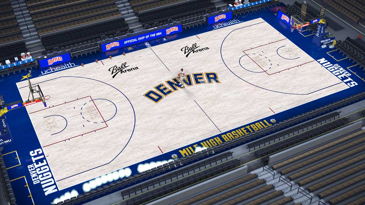 NBA 2K23 Denver Nuggets 2023 City Edition Court Shuajota NBA 2K23