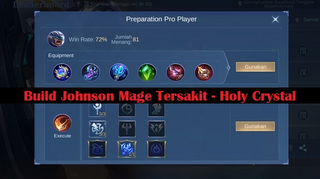 Build Johnson Mage Tersakit