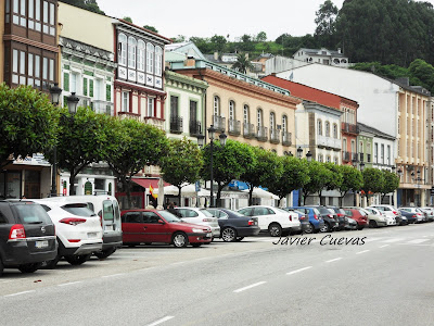 Calle Alameda. Vegadeo. Grupo Ultramar Acuarelistas