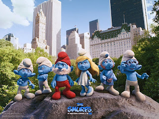 The Smurfs official movie poster