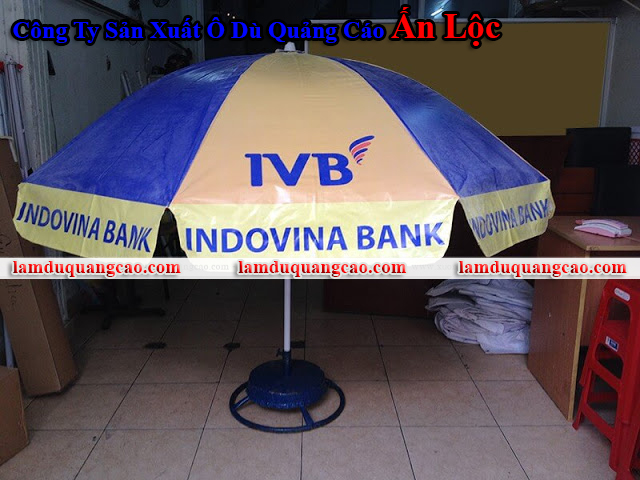 dù quảng cáo indovina bank,làm dù quảng cáo