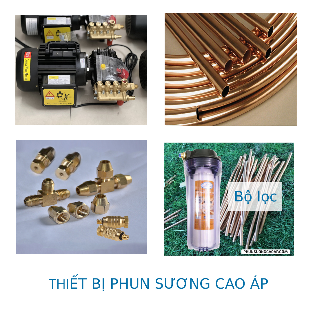 Thiết bị phun sương cao áp ống đồng