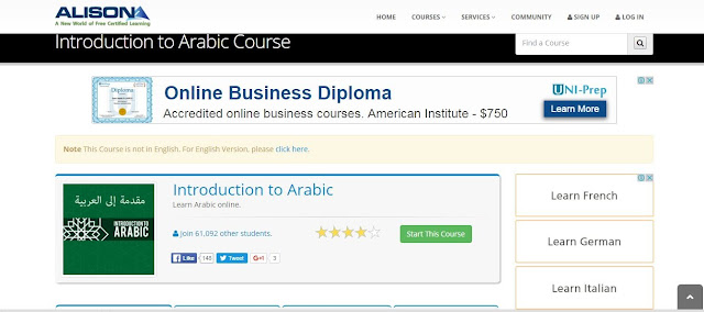tempat belajar bahasa arab gratis