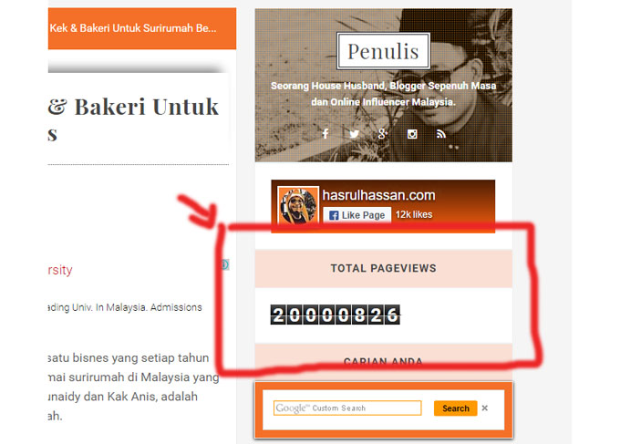 Blog HASRULHASSAN.COM Kini 20 Juta Hits