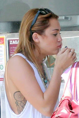 Miley Cyrus Hot Tattoos Photos