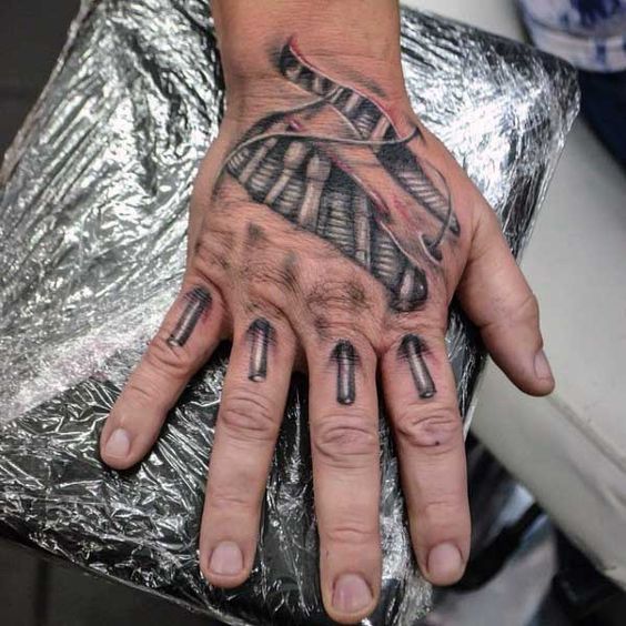 3D Bio-Mechanical-Hand-Tattoo