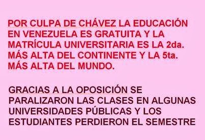 Por culpa de Chávez