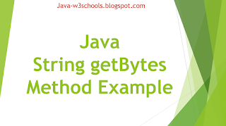 Java String getBytes