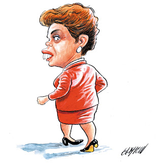 Resultado de imagem para CARICATURAS DILMA