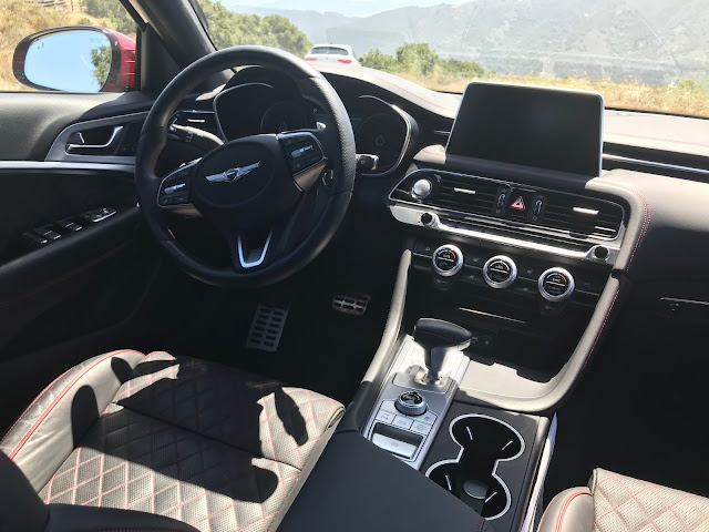 Interior view of 2019 Genesis G70 3.3T Dynamic Edition