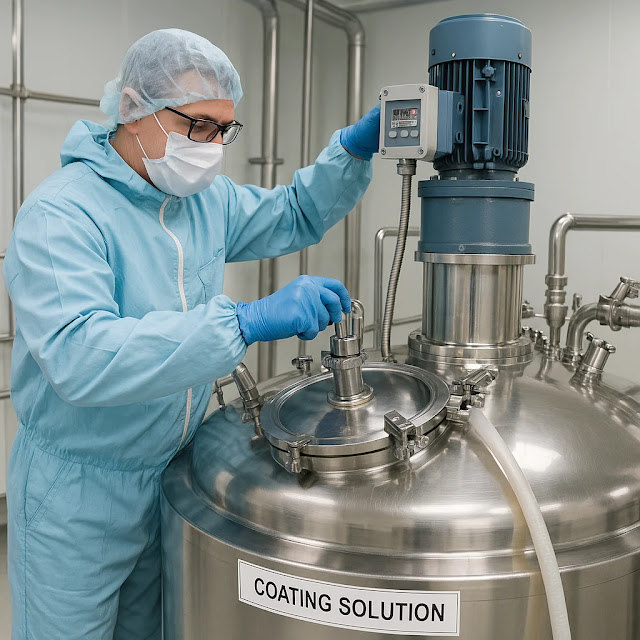 Cleaning and Operation of Coating Solution Preparation Tank