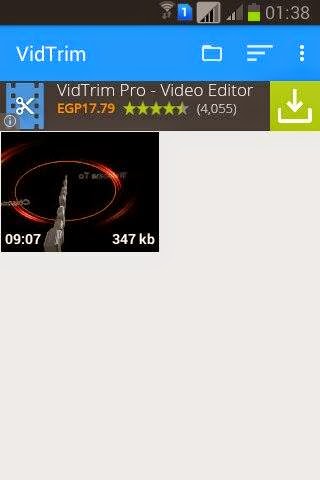 تطبيق VidTrim للتعديل على الفيديو للأندرويد 