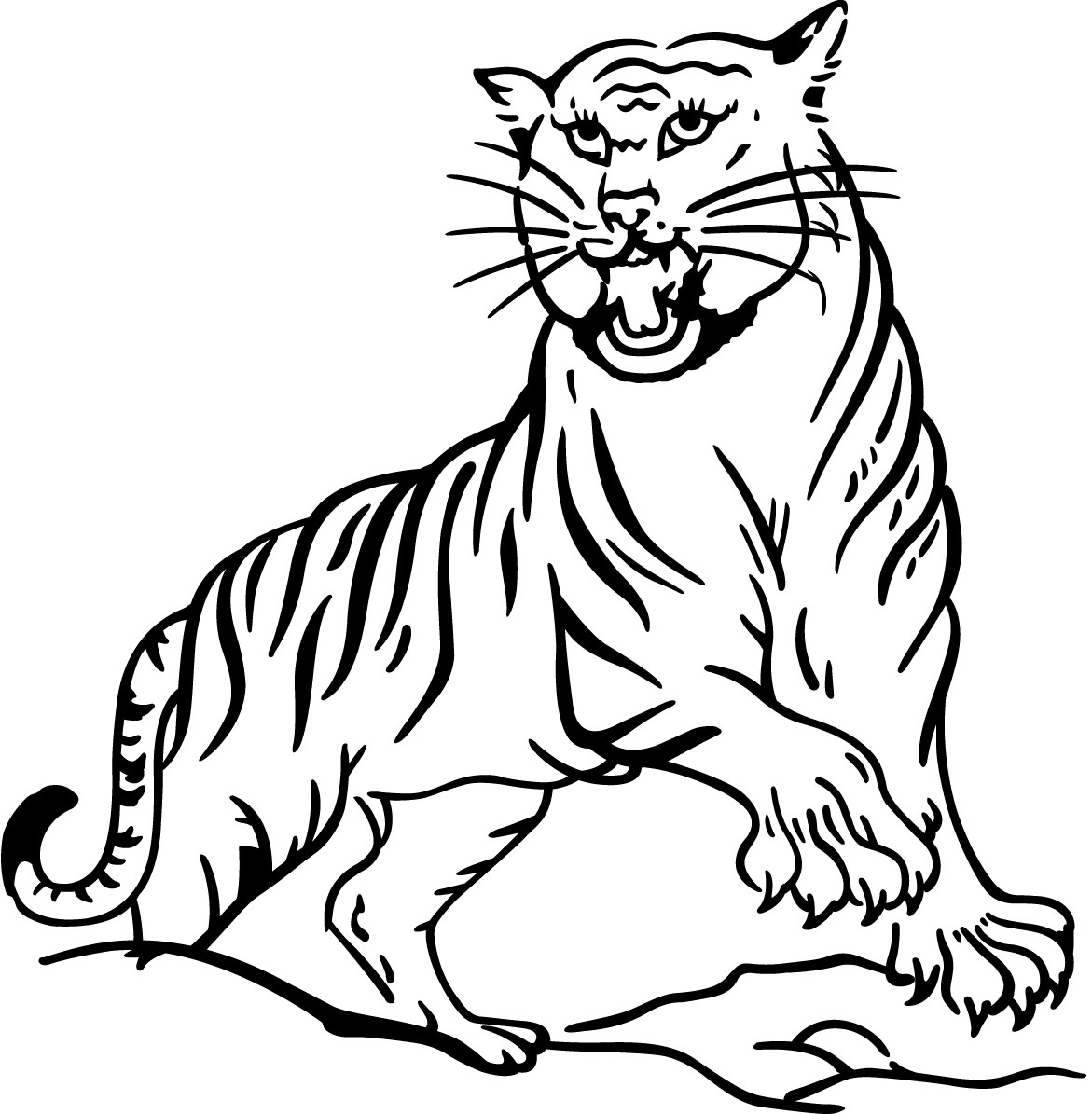  Tiger Coloring Pages 2
