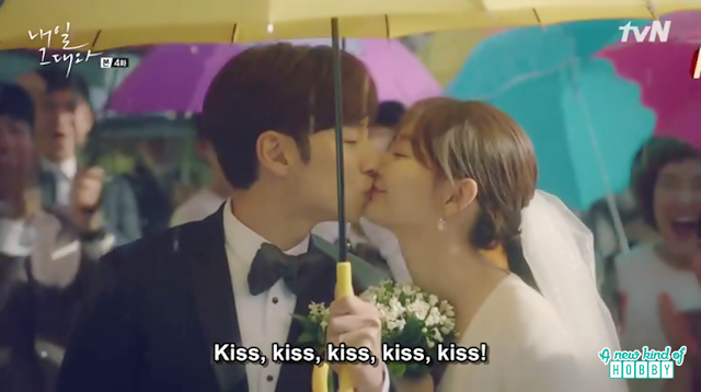so joon and ma rin wedding kiss - tomorrow with You sizzling Romance and Kisses