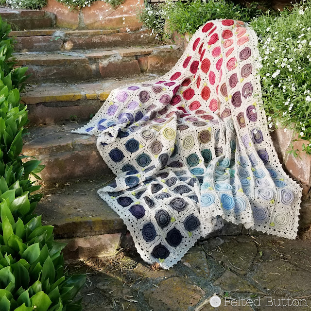 Sweven Throw crochet pattern by Susan Carlson of Felted Button