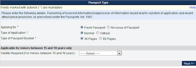 passport type How to Manage Appointment for Passport and Apply Online?