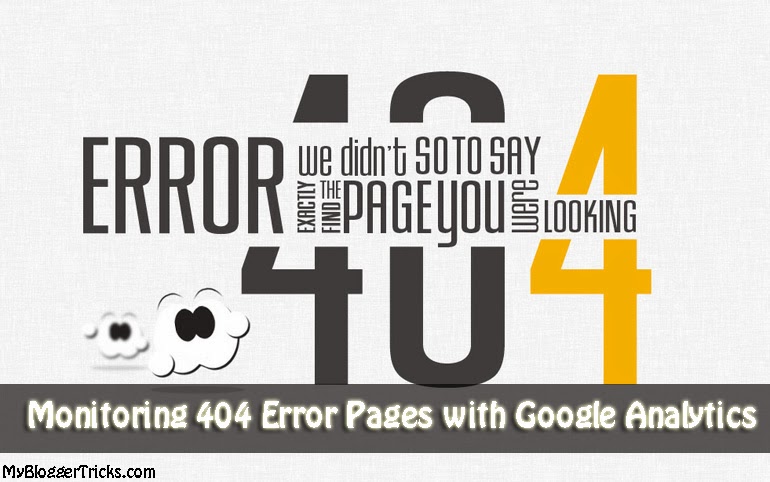 Monitoring 404 error pages with Google Analytics