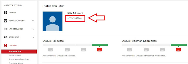 Channel Terverifikasi