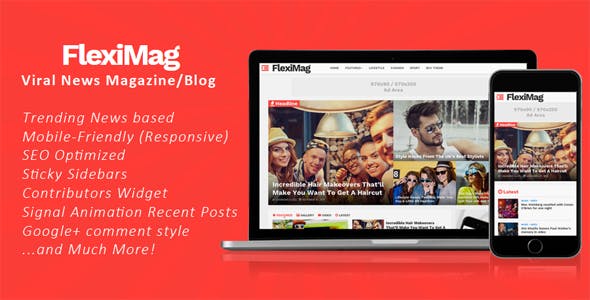 Free Download FlexiMag Blogger Template