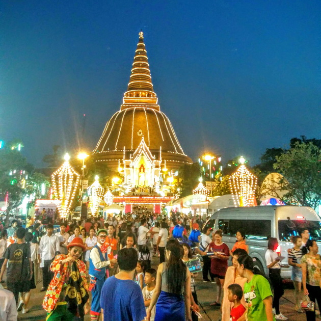 Phra Pathommachedi - the tallest stupa in the world at Nakhon Pathom, Thailand