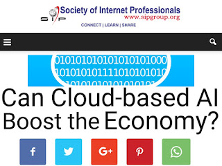 Society of Internet Professionals: Can Cloud-based AI Boost the Economy?