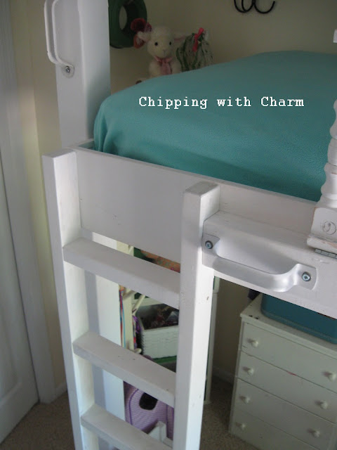 Chipping with Charm:  Lofted Cottage Bed...http://www.chippingwithcharm.blogspot.com/