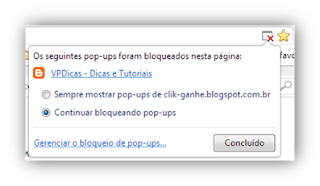 Como Gerenciar Pop-Up do Google Chrome