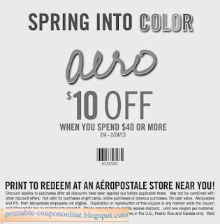 Free Printable Aeropostale Coupons