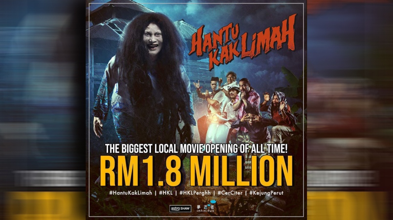 Hari pertama tayangan Hantu Kak Limah raih RM1.8 juta ...