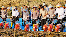 Tanam Jagung Serentak, Jenderal Sigit: Polri Siap Kawal Kedaulatan Pangan